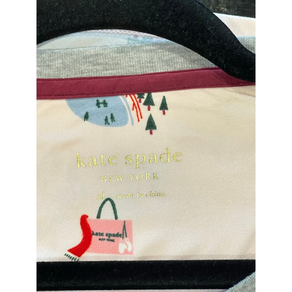 kate spade Women’s Pajama Top Shirt Rayon/Spandex  Size X Large - Picture 8 of 8